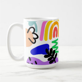Happy and colorful abstract designs kaffeetasse