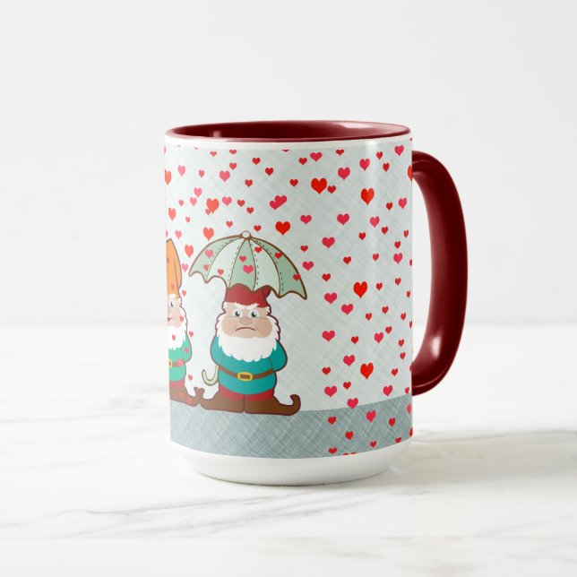 Happy and Grumpy Gnomes Tasse (VorderseiteRechts)