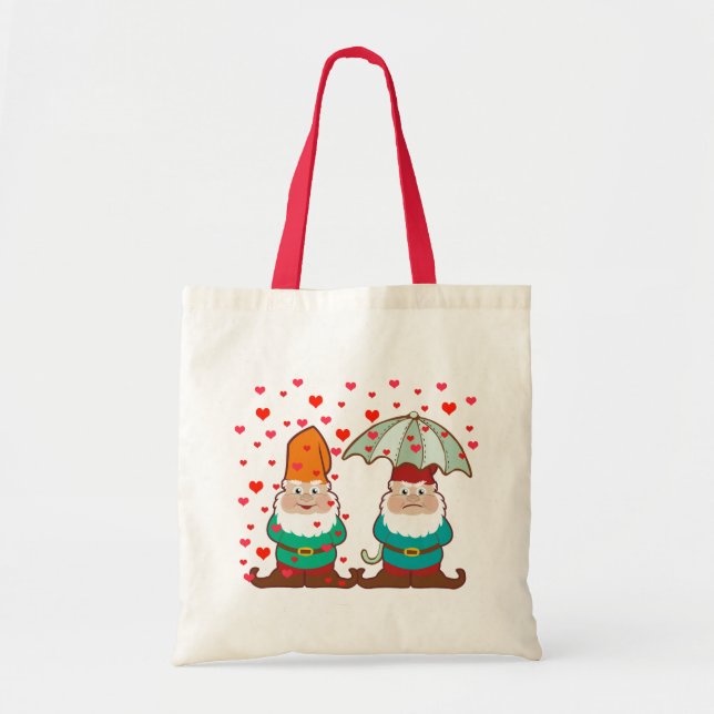 Happy and Grumpy Gnomes Tragetasche (Vorne)