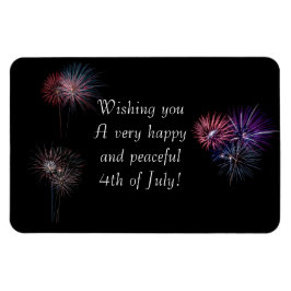 Happy and Peaceful 4th of July Magnet