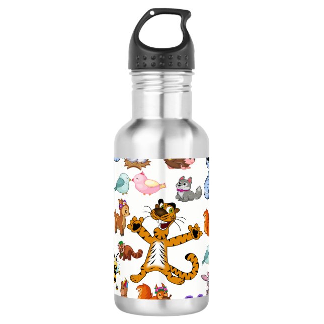 Happy Animals Edelstahlflasche (Vorderseite)