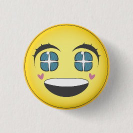 Happy Animes Gesicht Button
