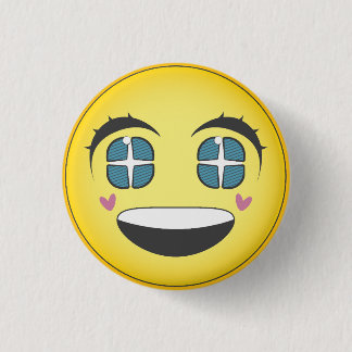 Happy Animes Gesicht Button