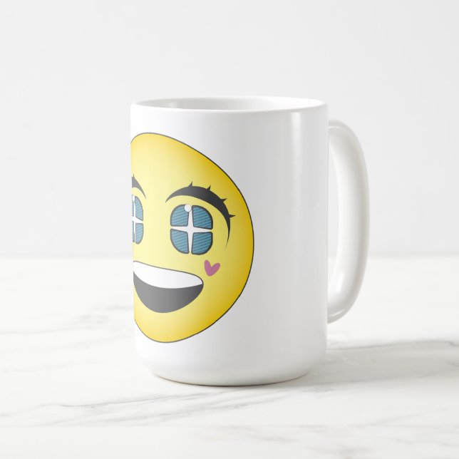 Happy Animes Gesicht Kaffeetasse (VorderseiteRechts)
