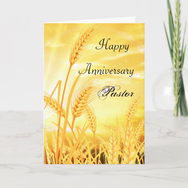 Happy Anniersary Pastor Karte (Vorderseite)
