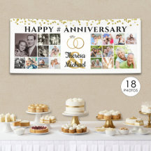 Happy Anniversary 18 Foto Collage Custom