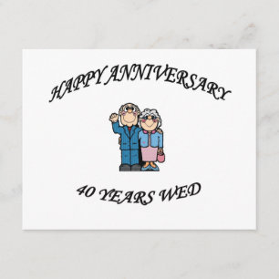 HAPPY ANNIVERSARY 40 copy Karte
