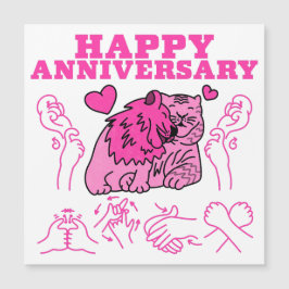 Happy Anniversary - ASL Design Magnetkarte