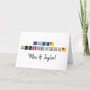 "Happy Anniversary" Board Game Alphabet Card Karte