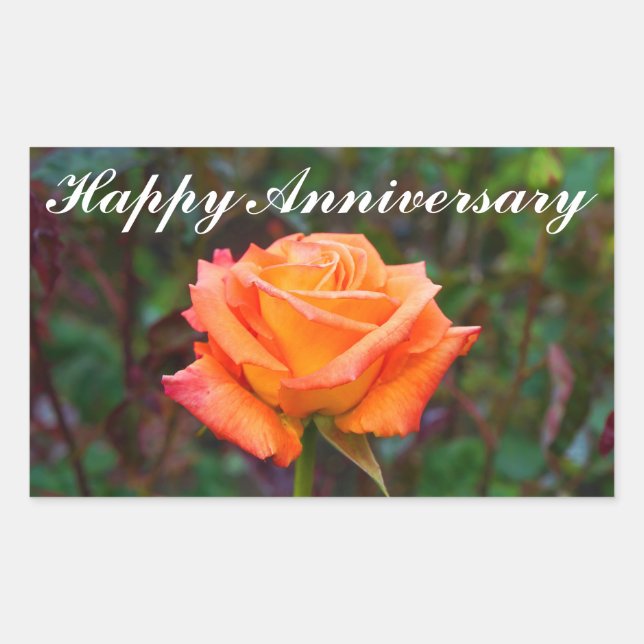 Happy Anniversary Caribbean Rose #2 Stickers (Vorderseite)