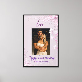 Happy Anniversary Custom Leinwanddruck