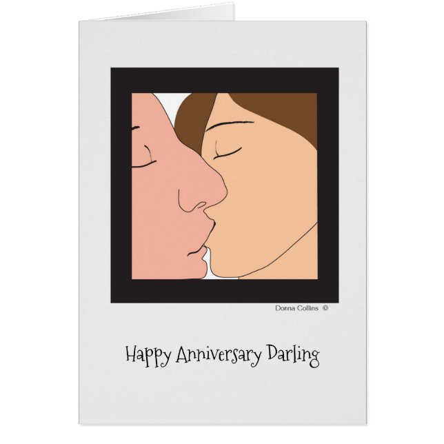 Happy Anniversary Darling Anniversary Card (Vorne)