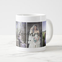 Happy Anniversary Foto Collage Tasse Vertikales Fo