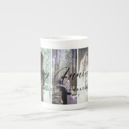 Happy Anniversary Foto Collage Tasse Vertikales Fo