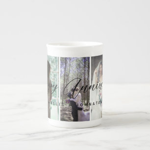 Happy Anniversary Foto Collage Tasse Vertikales Fo