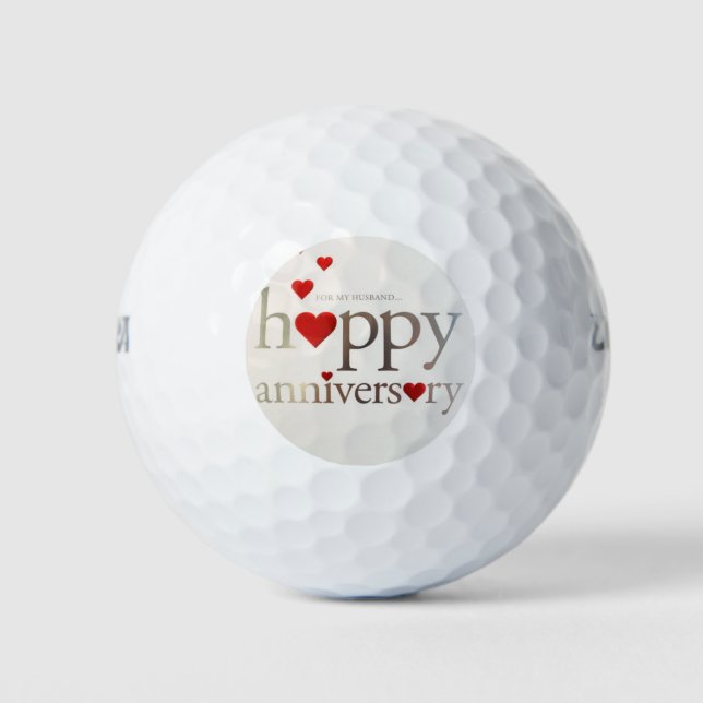 **HAPPY ANNIVERSARY GOLFER*** GOLF BALL (Vorderseite)