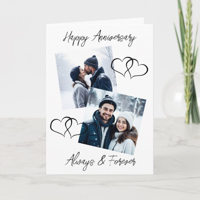 Happy Anniversary Liebe Sie Babe Personalisiert Karte (Vorderseite)