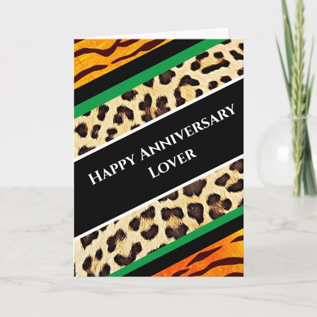 Happy Anniversary Lover Kokett Fun Karte (Vorderseite)