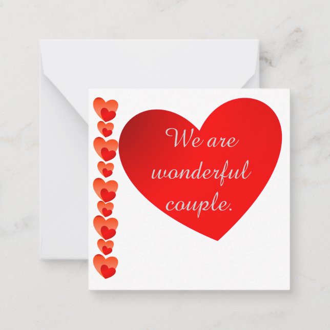 Happy Anniversary Note Card Mitteilungskarte (Rückseite)