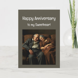 Happy Anniversary One I Liebe Funny Sweet Karte