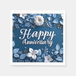 Happy Anniversary Paper Napkin Serviette
