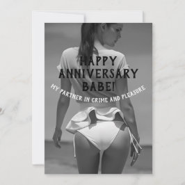 Happy Anniversary Sexy Naughty Customizable Einladung