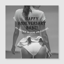 Happy Anniversary Sexy Naughty Magneteinladung