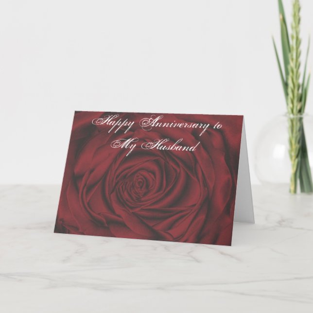 Happy Anniversary to My Husband Card Karte (Vorderseite)