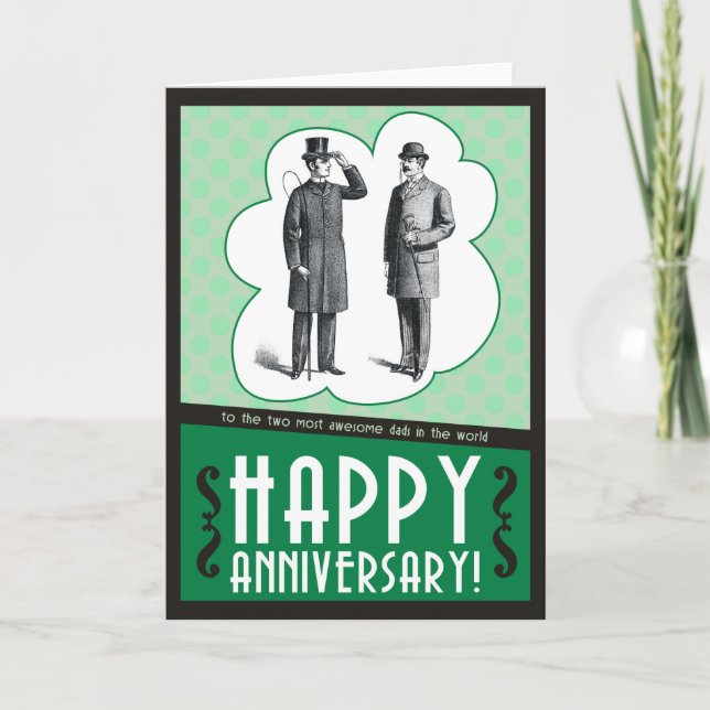 Happy Anniversary Vaters Karte (Vorderseite)