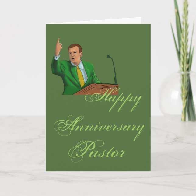 Happy Annivrsary Pastor Karte (Vorderseite)