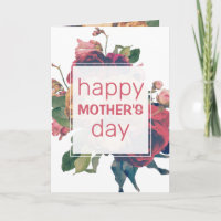 Happy Antique Rose Vintag Boho Muttertag