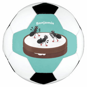 Happy ants Eis Skaten auf Keks Cartoon Fußball