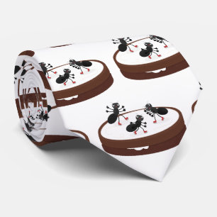 Happy ants Eis Skaten auf Keks Cartoon Krawatte