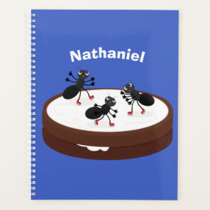 Happy ants Eis Skaten auf Keks Cartoon Planer