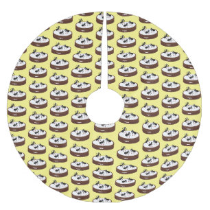 Happy ants Eis Skaten auf Keks Cartoon Polyester Weihnachtsbaumdecke