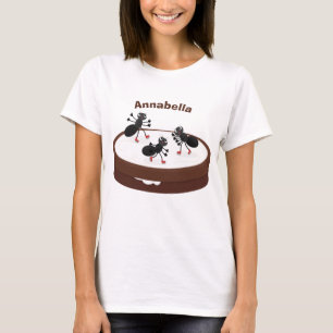 Happy ants Eis Skaten auf Keks Cartoon T-Shirt