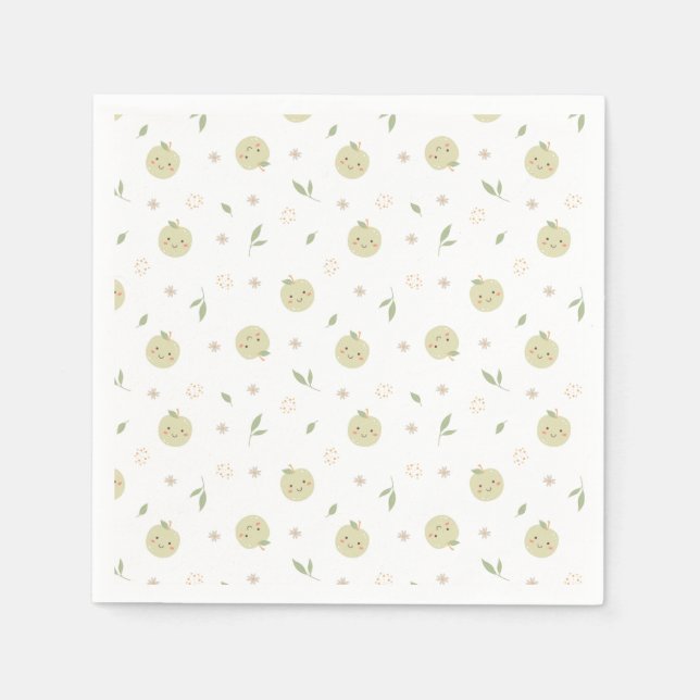 Happy Apples Pattern - Napkins Serviette (Vorderseite)