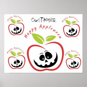 Happy Appleween Jack O'lantern Thunder_Cove Poster