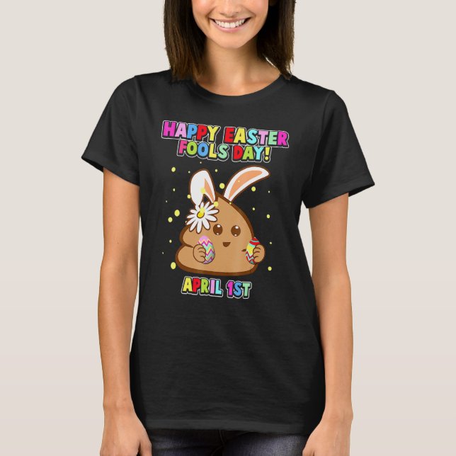 Happy April Fool's Day, Osterhase April Fools D T-Shirt (Vorderseite)
