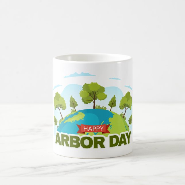Happy Arbor Day Kaffeetasse (Mittel)