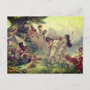 Happy Arcadia von Konstantin Makovsky (1890) Postkarte