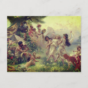Happy Arcadia von Konstantin Makovsky (1890) Postkarte