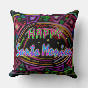 Happy Art : Coussin "Happy Père Noël Monica"
