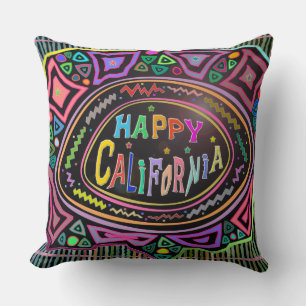 Happy Art: "Happy California" Pillow Kissen