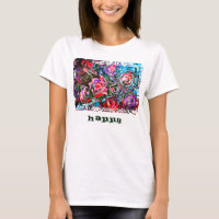 HAPPY Art Malerei mit halb abstrakten Rose