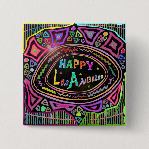 Happy Art: Schaltfläche "Happy Los Angeles" Button