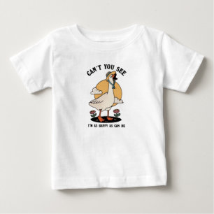 Happy as can be Niedlich glückliche Gans Baby T-shirt