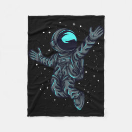 Happy Astronaut Fleecedecke