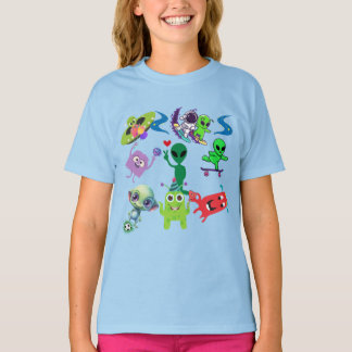 Happy Außerirdischen Rockin' T-Shirt