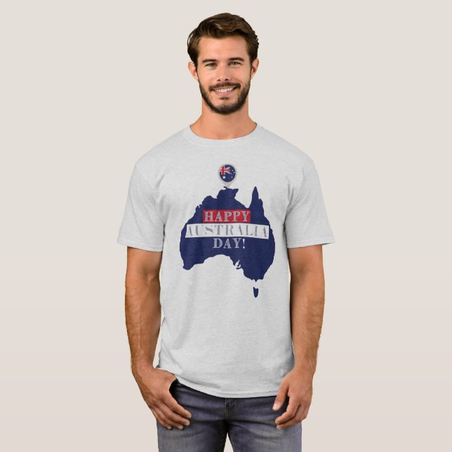 Happy Australia Day T - Shirt (Vorne ganz)